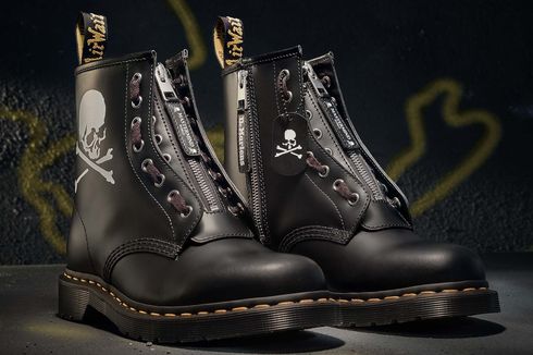 Mastermind WORLD Sematkan Tengkorak untuk Sepatu Terbaru Dr. Martens