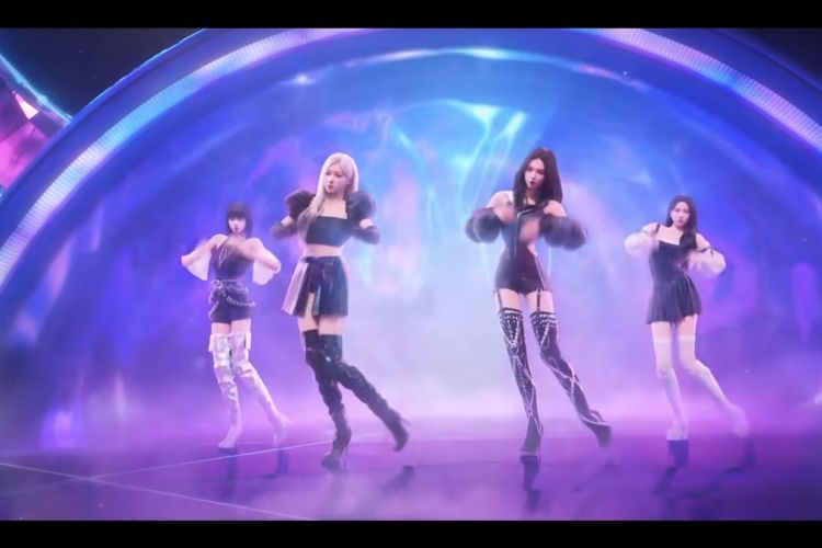 Para member BLACKPINK hadir dalam bentuk avatar di video musik Ready for Love.