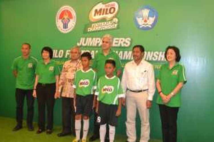 Para peserta konferensi MILO Football Championship 2016, rabu (10/02/2016)