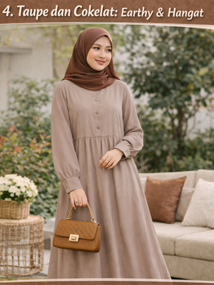 Taupe dan Cokelat: Earthy & Hangat