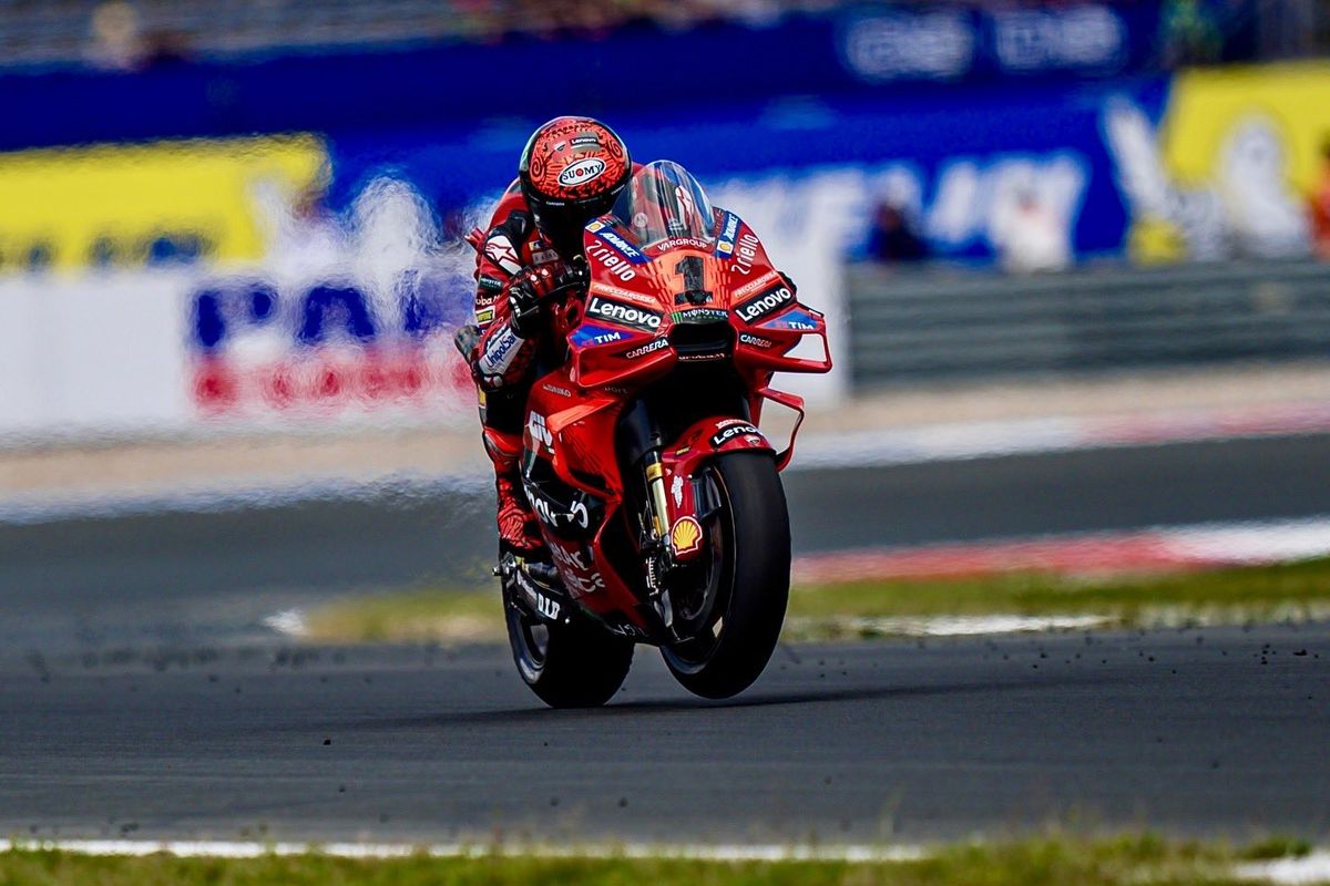 Francesco Bagnaia di MotoGP Belanda 2024