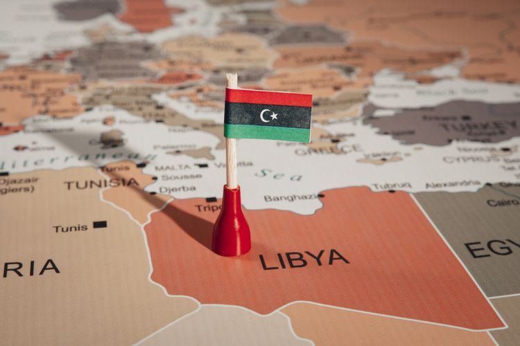 Bendera Libya.