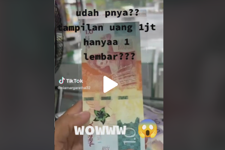 Viral uang 1.0 disebut uang Rp 1 juta baru