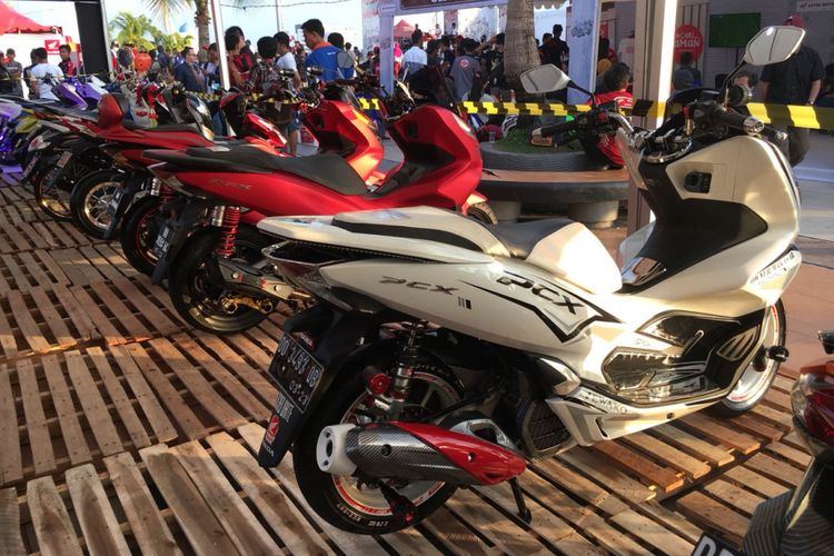 Honda PCX yang ikut dalam ajang HMC 2018 di Makassar.