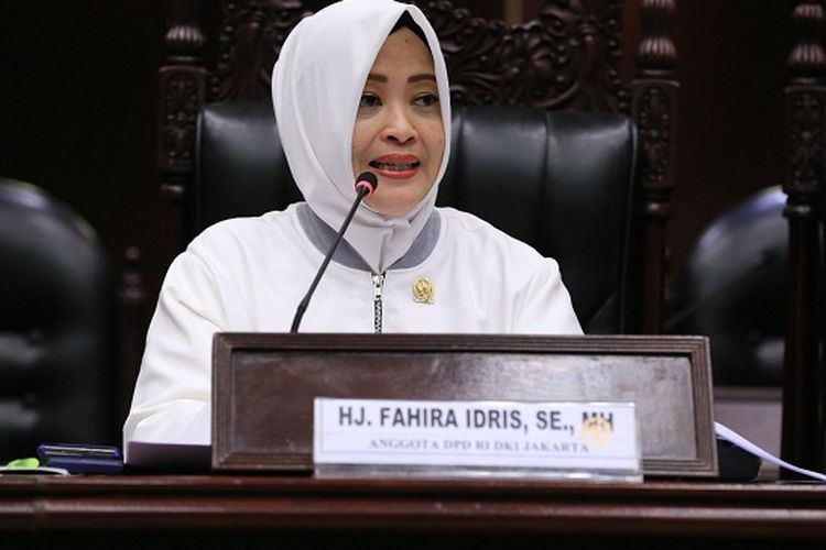 Anggota Dewan Perwakilan Daerah (DPD) Republik Indonesia (RI) dari dewan pemilihan (dapil) Jakarta Fahira Idris