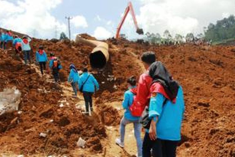 Longsor di Pangalengan.