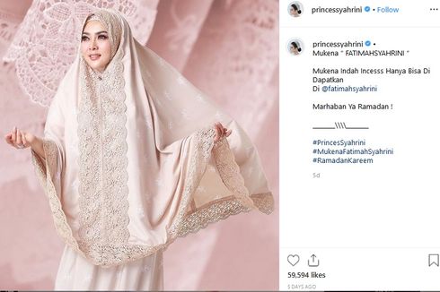 Serba Serbi Mukena Rp 3,5 Juta Syahrini, Kok Bisa Mahal Banget?