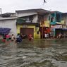 Banjir Rob di Jalan Lodan Raya Ancol Meluap hingga ke Rumah Warga