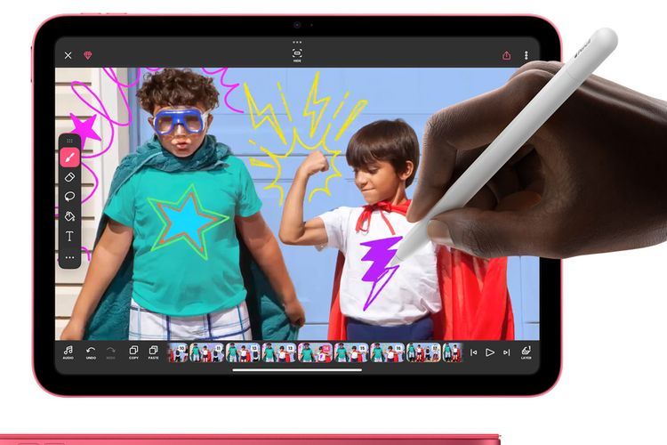 Ilustrasi iPad 11 yang kini sudah mendukung Apple Pencil generasi pertama