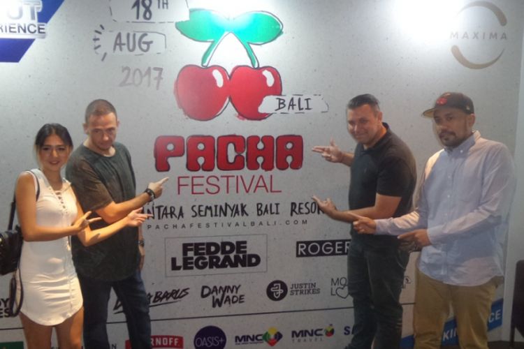 Konferensi pers Pacha Festival Bali 2017 di Brewekz, Senayan City, Jakarta, Kamis (20/7/2017).