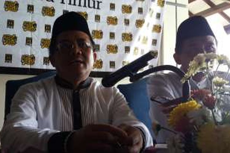Presiden PKS Sohibul Iman usai menghadiri halal bi halal oleh DPW PKS Jawa Timur di Hotel Royal Orchids Garden, Batu, Malang, Minggu (31/7/2016)