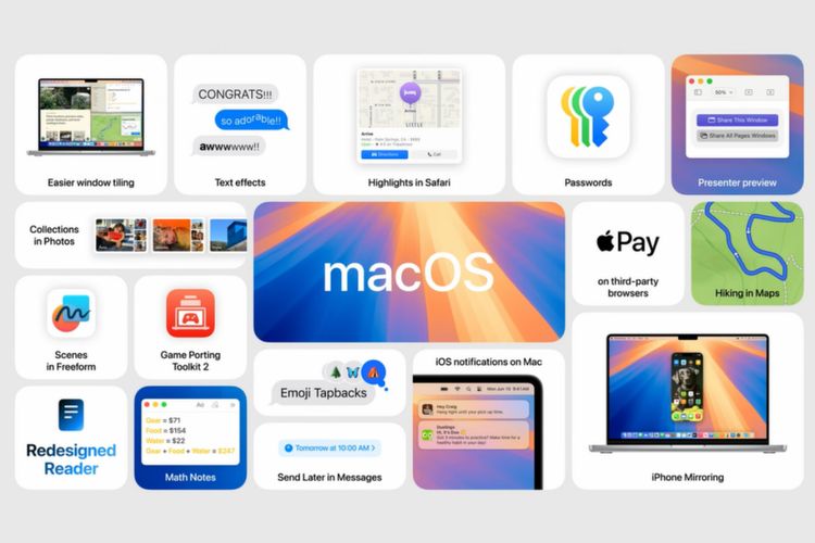 Apple mengumumkan fitur baru macOS 15 di WWDC 2024.