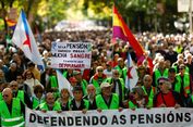 25.000 Warga Spanyol Turun ke Jalan, Khawatir Tak Dapat Dana Pensiun