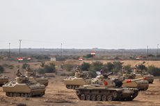 Mesir Kerahkan 40 Tank ke Perbatasan Gaza
