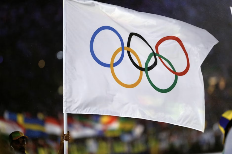 Ilustrasi bendera Olimpiade.