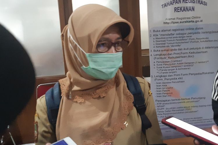 Kepala Dinas Kesehatan Kota Solo, Siti Wahyuningsih.