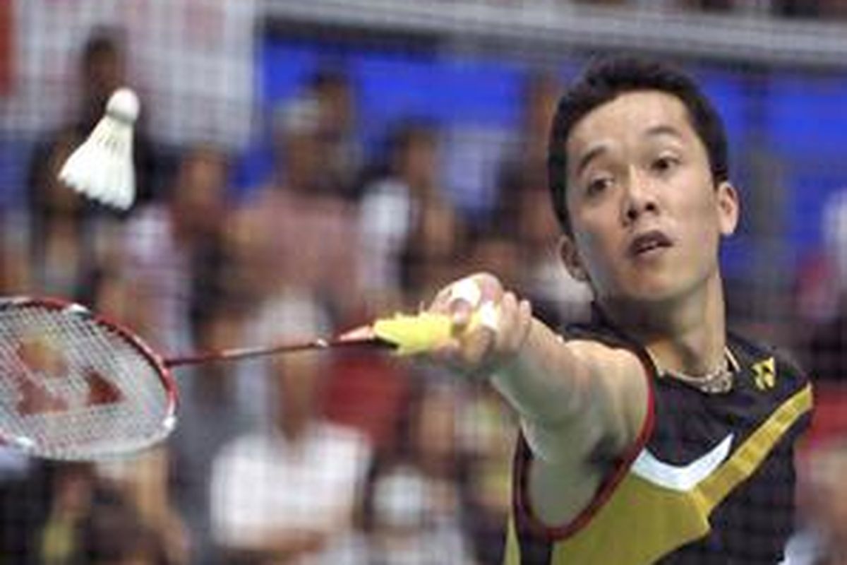 Taufik Hidayat, mewakili Indonesia di Super Series Masters Finals 2009.