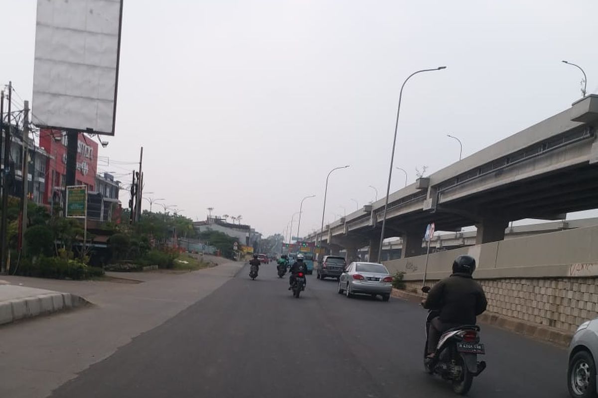 Jalan Raya Kalimalang siap dibanjiri pemudik motor mulai Sabtu (9/6/2018).
