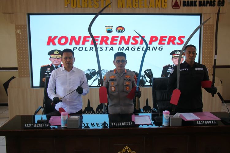 Tantangan di Instagram Berujung Pembacokan, 7 Anggota Geng di Magelang Diringkus