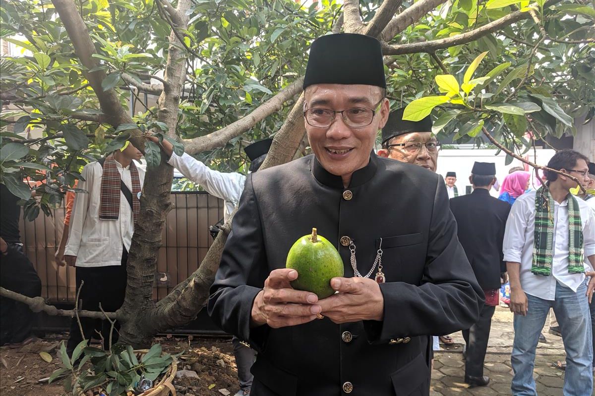 Jazuri, Pembudidaya buah Alpukat Cipedak memberi keterangan mengenai keunggulan buah tersebut