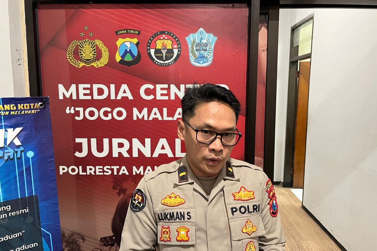 Kasi Humas Polresta Malang Kota, Ipda Lukman Sobikhin saat ditemui pada Kamis (9/4/2026).