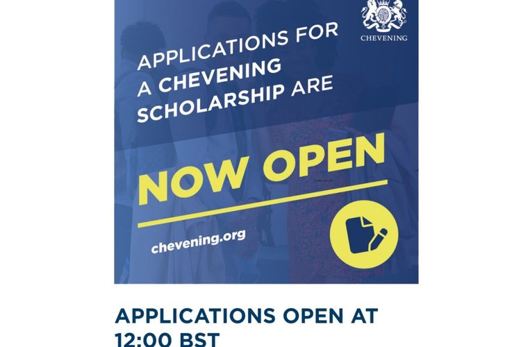 Beasiswa Chevening dibuka pada 2 Agustus 2022