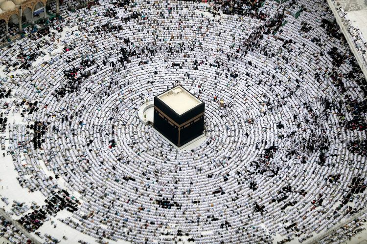 Kabah. Gambar diambil pada 31 Mei 2019 dari Mecca Royal Hotel Clock Tower. 