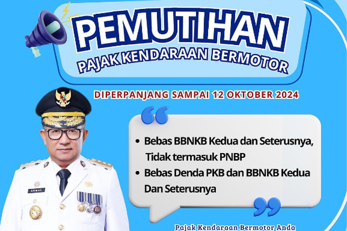 Pemutihan pajak kendaraan bermotor di Kalimantan Timur diperpanjang sampai 12 Oktober 2024