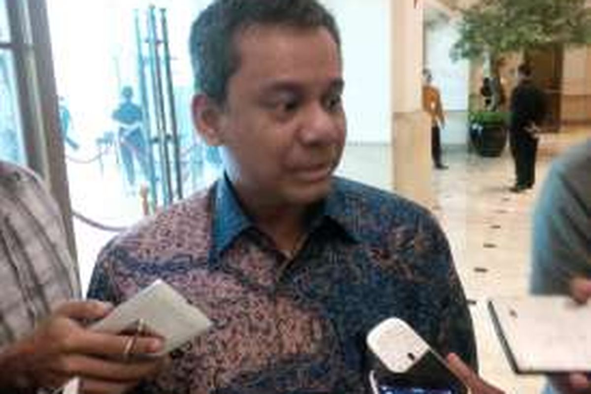 Kepala Badan Kebijakan Fiskal Kementerian Keuangan, Suahasil Nazara di Hotel Borobudur, Jakarta, (27/9)