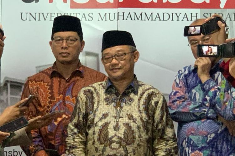 Sekretaris Umum PP Muhammadiyah, Abdul Mu'ti saat berada di UMS, Jumat (24/11/2023)