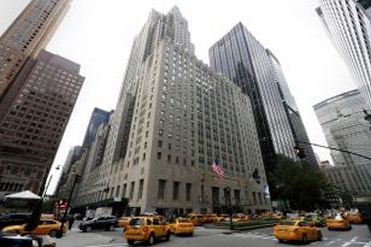 Hotelsupermewah Waldorf Astoria Manhattan, New York, kini dimiliki perusahaan asuransi asal Tiongkok.