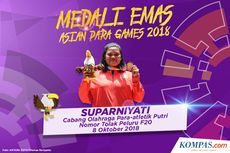 INFOGRAFIK: Suparniyati Meraih Medali Emas Kedua Asian Para Games 2018