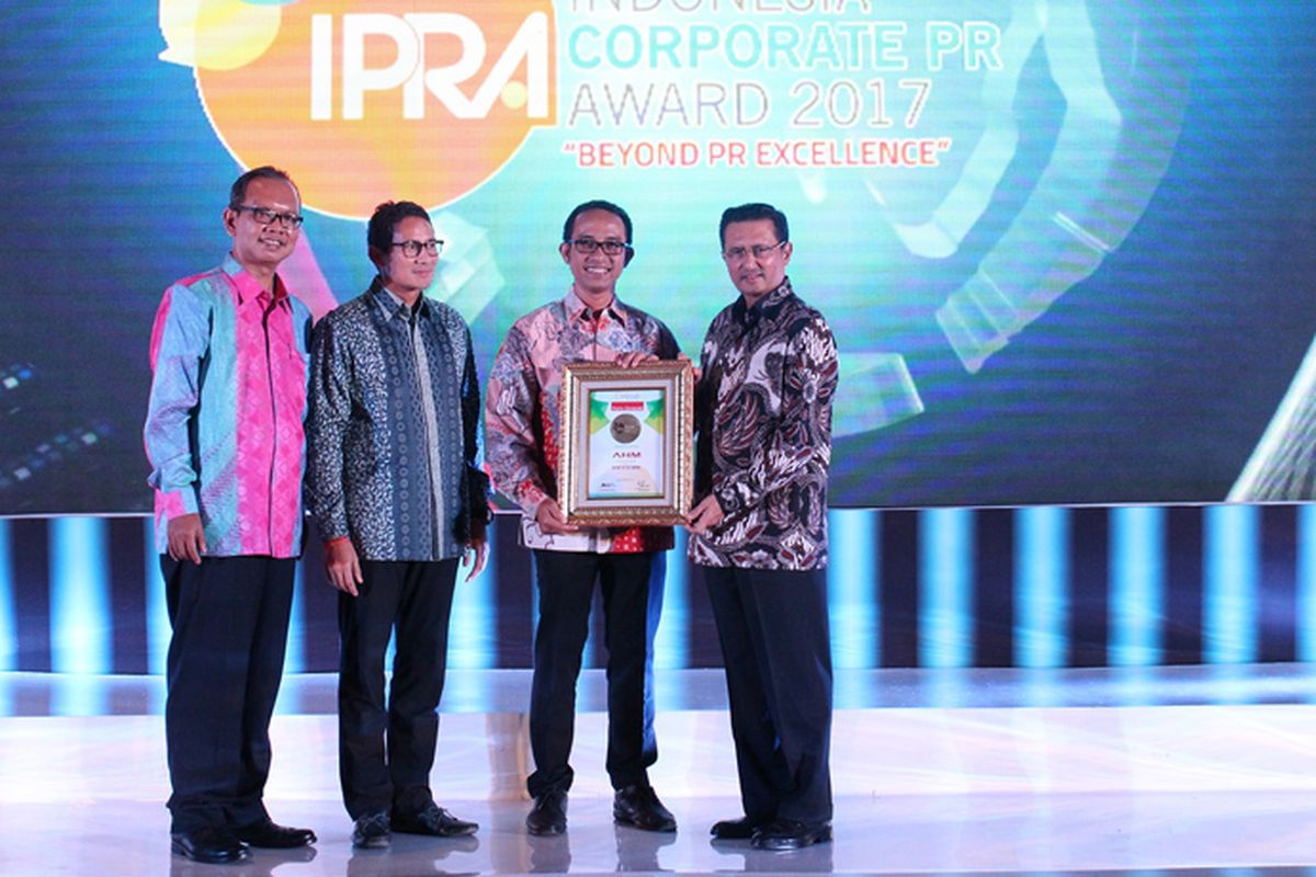 AHM Indonesia Corporate Public Relations Award (IPRA) 2017