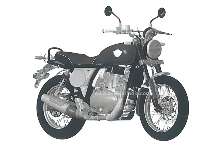 Gambar paten Royal Enfield Interceptor Bear 650