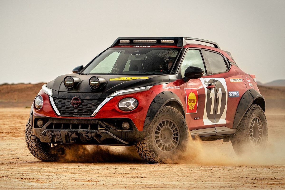 Modifikasi Nissan Juke Hybrid bergaya reli Dakar