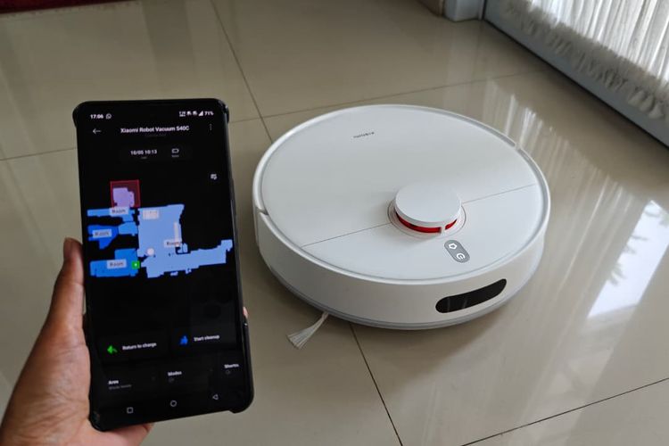 Xiaomi Robot Vacuum S40C dapat dioperasikan menggunakan aplikasi Xiaomi Home