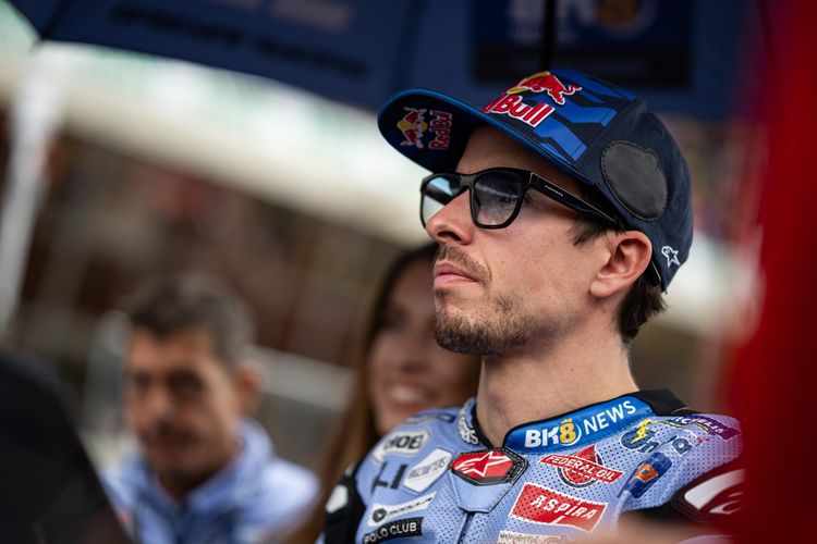 Alex Marquez saat berlaga pada MotoGP Perancis 2025