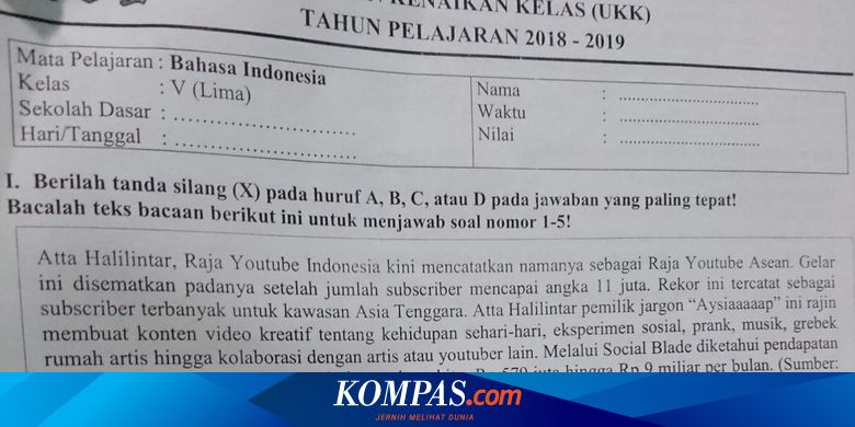 Soal Bahasa Lampung Kelas 10 Sma Rismax