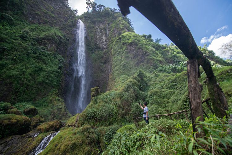 Curug Citambur di Kecamatan Pasir Kuda, Kabupaten Cianjur.