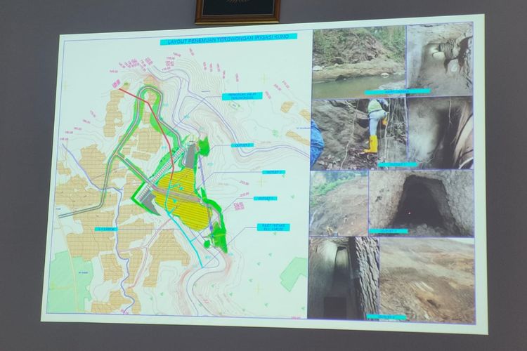 Sebuah terowongan tua ditemukan di area proyek pembangunan Bendungan Tamblang, Kecamatan Kubutambahan, Buleleng, Bali, Sabtu (28/11/2020).
