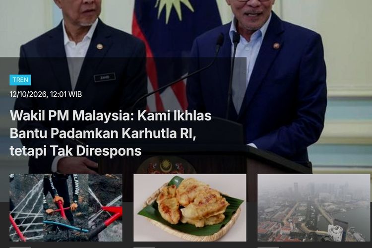 [POPULER TREN] Malaysia Ungkap Tawarkan Bantuan Atasi Karhutla tapi Tak Direspons | Kata Iran soal Houthi Serang Riyadh