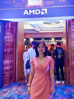 Consumer Business Development Manager AMD Indonesia Armawati Cen, di acara peluncuran Ryzen 6000 series, di Grogol, Jakarta Barat, Selasa (14/6/2022).