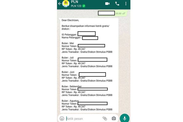 Cara Dapatkan Token Listrik Gratis September 2020 Via Www Pln Co Id Dan Whatsapp Halaman All Kompas Com