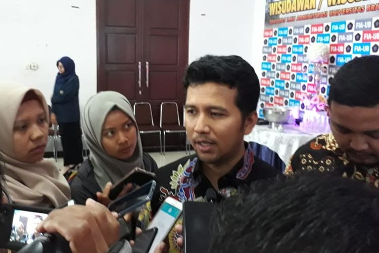 Wakil Gubernur Jawa Timur Emil Elestianto Dardak saat menghadiri sebuah acara di Universitas Brawijaya (UB) Kota Malang, Kamis (12/9/2019).