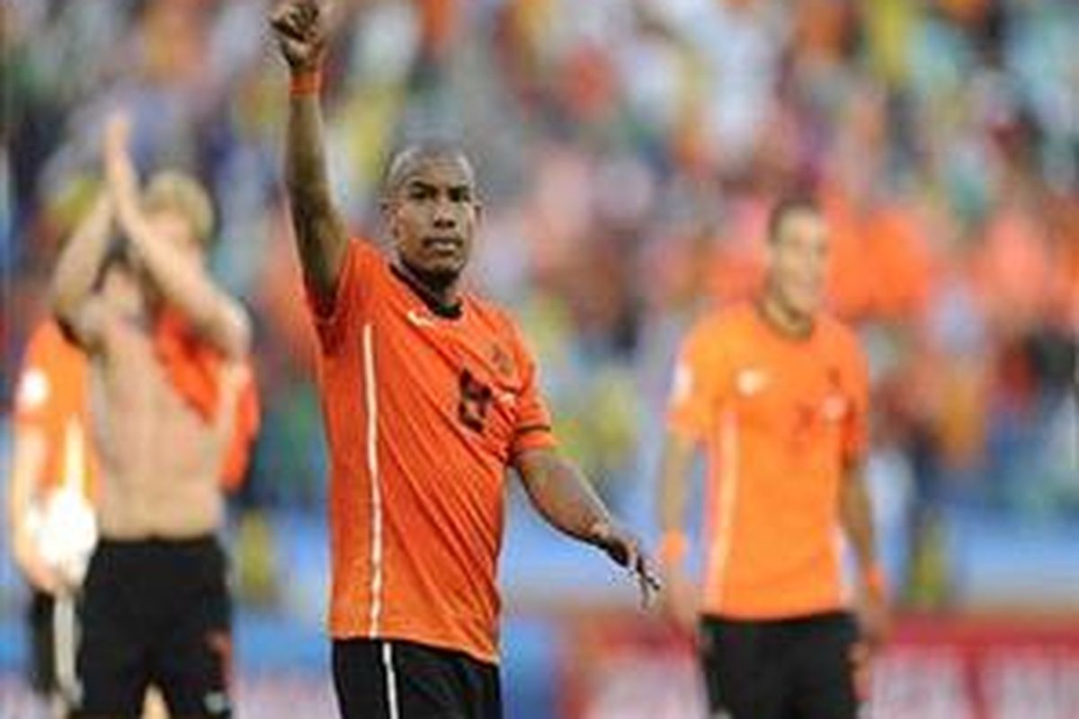 Gelandang Belanda Nigel de Jong.