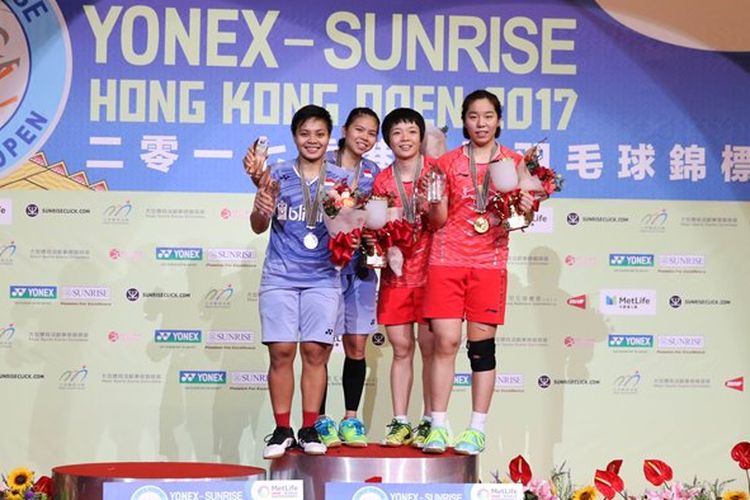Greysia Polii/Apriyani Rahayu jadi runner-up Hong Kong Open Super Series 2017