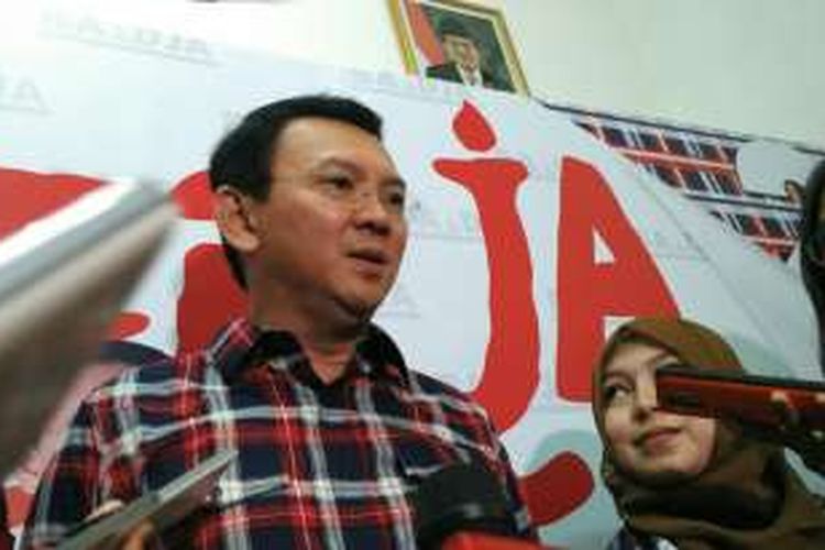 Gubernur DKI Jakarta non-aktif Basuki Tjahaja Purnama (Ahok) di Rumah Lembang, Menteng, Jakarta Pusat, Rabu (14/12/2016). 