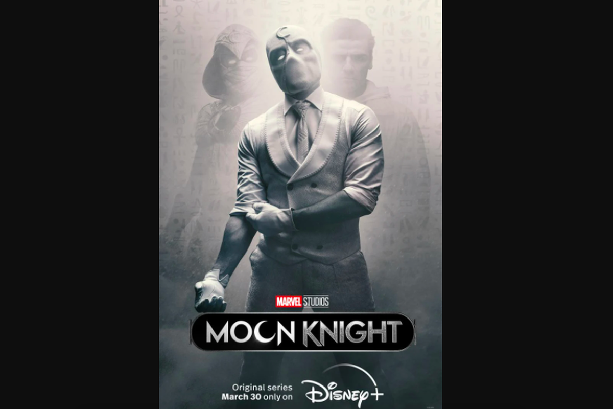 Kostum Moon Knight yang dikenakan Oscar Isaac