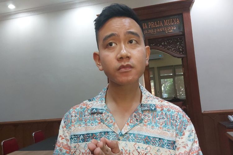 Wali Kota Solo Gibran Rakabuming Raka di Solo, Jawa Tengah, Jumat (19/5/2023).
