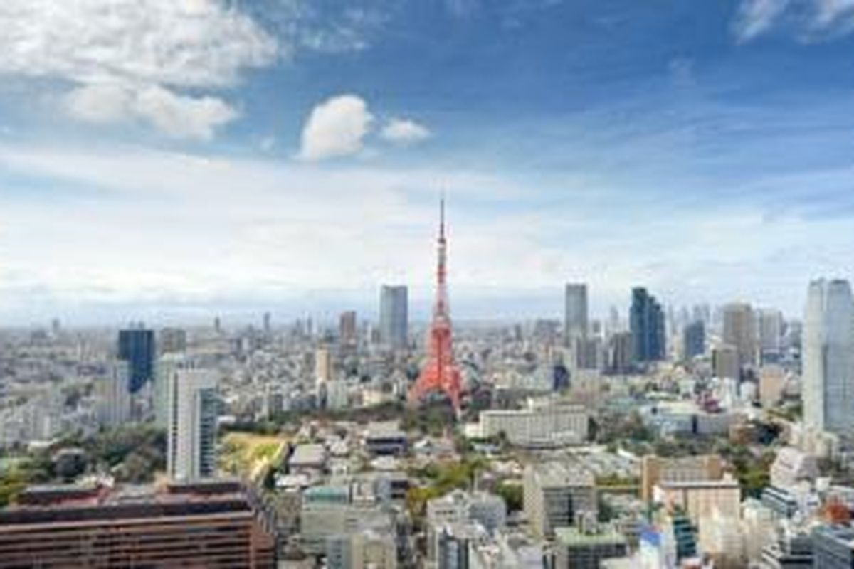 Gedung perkantoran di Tokyo Jepang